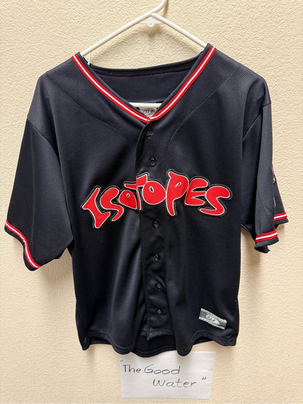 Kids Albuquerque Isotopes Replica Baseball Jersey - Black & Red